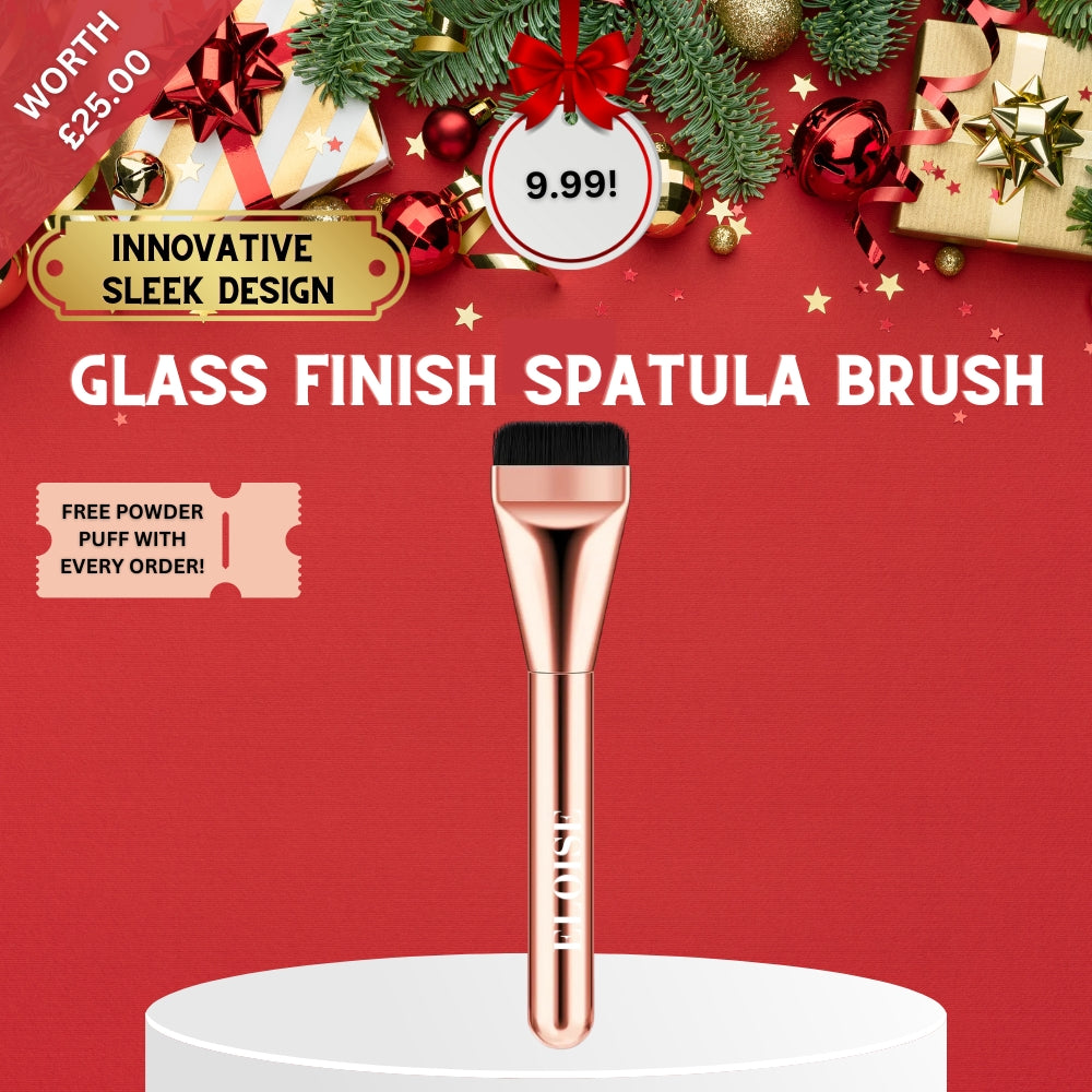 Rose Gold Glass Finish Spatula Brush