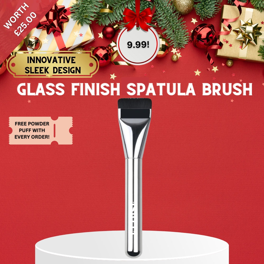 Silver Glass Finish Spatula Brush