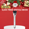 Silver Glass Finish Spatula Brush